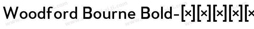 Woodford Bourne Bold字体转换